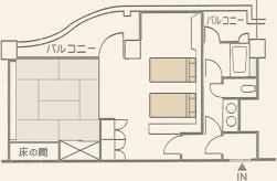 和洋室　間取り図